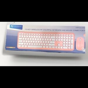 Performance Pink Wireless Keyboard and Mouse Combo